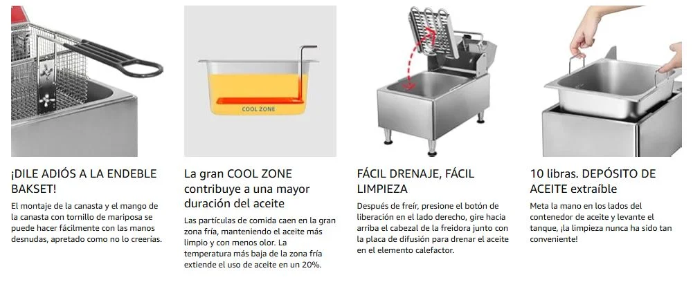 Freidoras eléctricas hogar